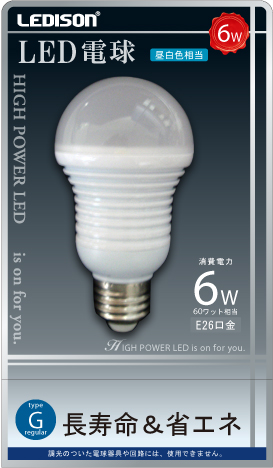 LED電球 6W 